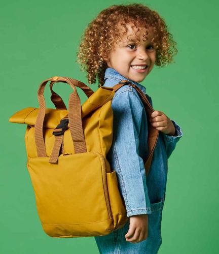 BagBase Recycled Mini Twin Handle Roll-Top Backpack - MUS - ONE